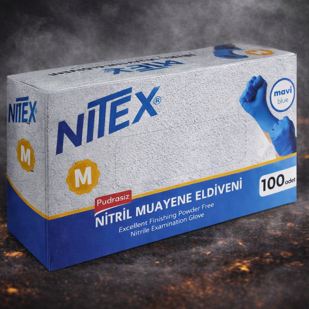 Mavi Nitril Eldiven